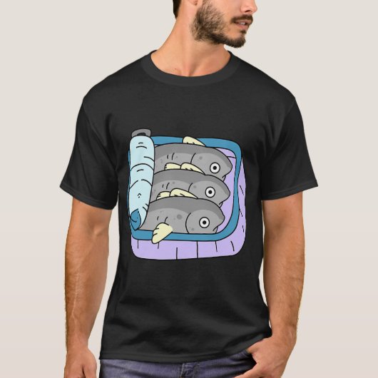 T-shirt sardines en boîte (Devant)