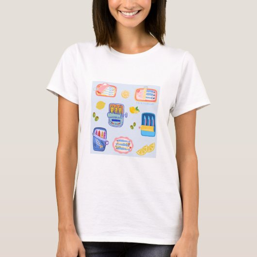T-shirt Sardines et citrons (Devant)