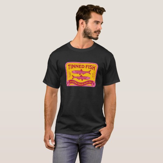 T-shirt Sardines Tinté Poisson Poisson Poisson Conception  (Devant entier)
