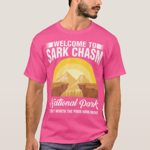 T-shirt Sark Chasm Sarcasm Pun Funny Shirts Camping Randon