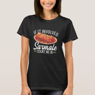 T-shirt Sarmale Alimentation Amant Snack Deish Repas rouma