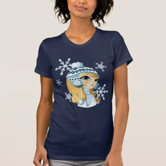 T-shirt Sasha le lapin de neige !