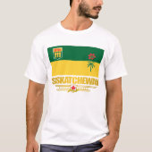 T-shirt Saskatchewan Flag Apparel (Devant)