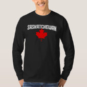 T-shirt Saskatchewan Maple Leaf Canada Canadian Flag Pride (Devant)