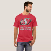T-shirt Saskatchewan Roughriders vintage (Devant entier)
