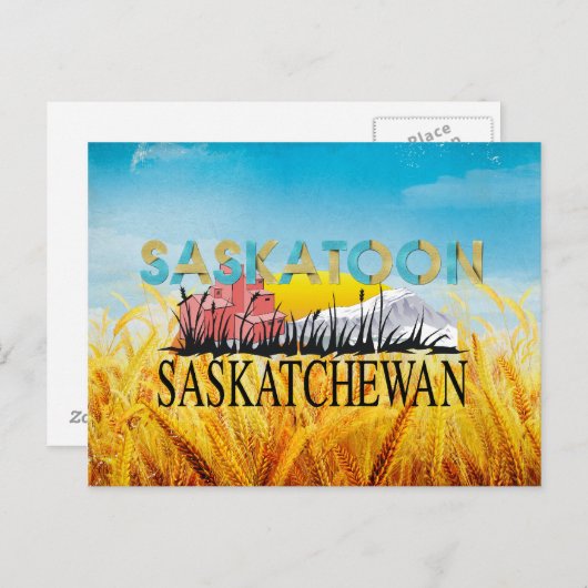T-SHIRT Saskatoon Briefkaart (Voorkant / Achterkant)