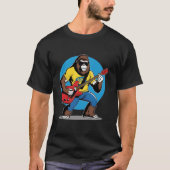 T-shirt Sasquatch Aime Les Lunettes De Soleil Rock Roll Su (Devant)