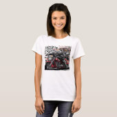 T-shirt Sasquatch Bigfoot Joyride Motorcycle Adventure (Devant entier)