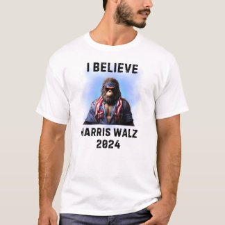T-SHIRT SASQUATCH BIGFOOT POUR HARRIS WALZ 2024