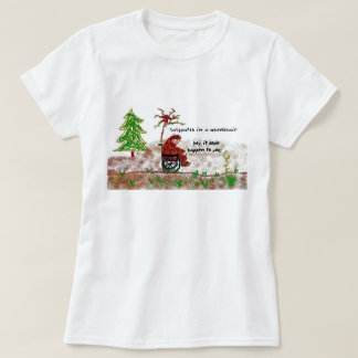 T-shirt sasquatch dans un fauteuil roulant