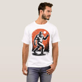 T-shirt Sasquatch de la forêt de Bigfoot (Devant entier)