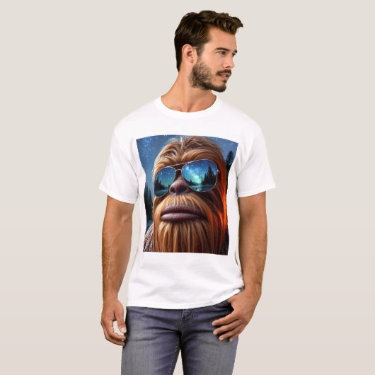 T-shirt Sasquatch et les étoiles (Devant entier)