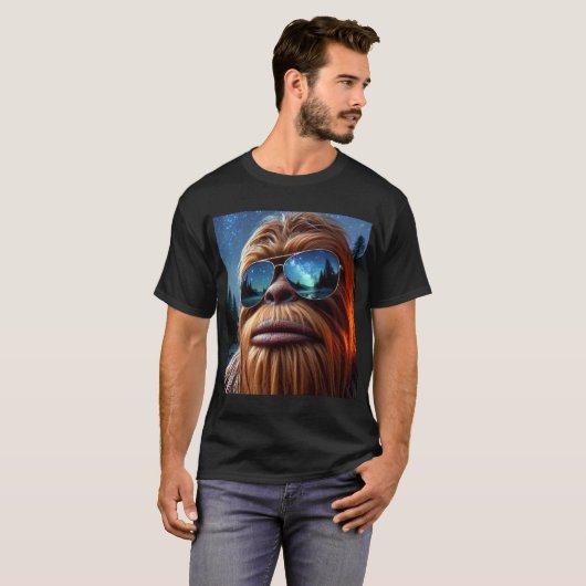 T-shirt Sasquatch et les étoiles (Devant entier)