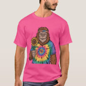 T-shirt Sasquatch hippie (Devant)