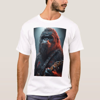 T-shirt Sasquatch la rock star