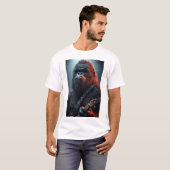 T-shirt Sasquatch la rock star (Devant entier)