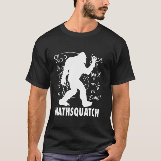 T-shirt Sasquatch Mathsquatch Funny Pun Pour Enseignant Ma (Devant)