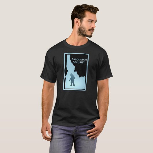 T-shirt Sasquatch Security - Idaho (Devant entier)