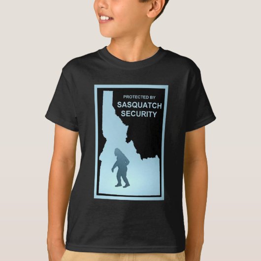 T-shirt Sasquatch Security - Idaho (Devant)