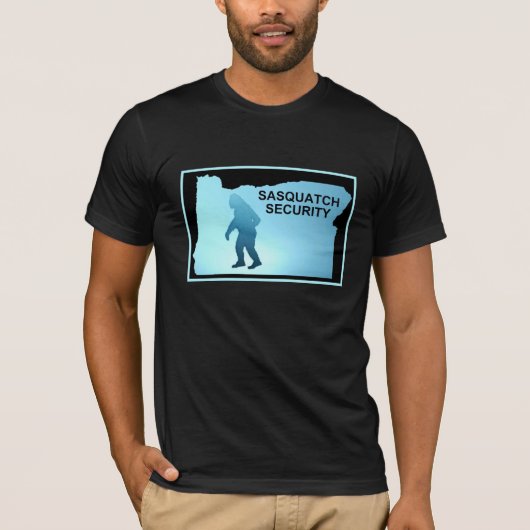 T-shirt Sasquatch Security - Oregon (Devant)