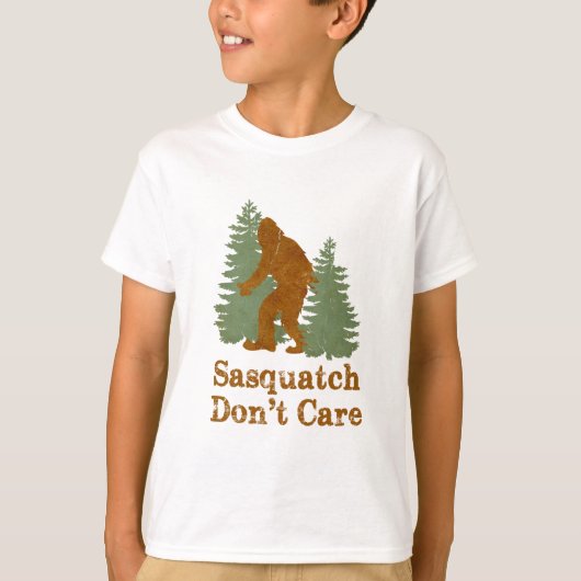 T-shirt Sasquatch s'en fiche (Devant)
