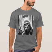 T-shirt Sasquatch Sie Big Foot Rock On UFO Alien Fun frien (Devant)