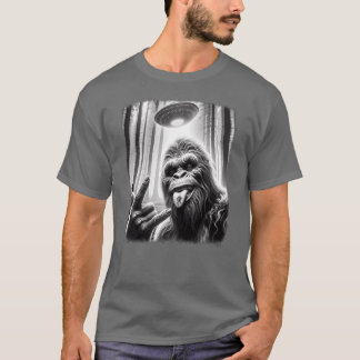 T-shirt Sasquatch Sie Big Foot Rock On UFO Alien Fun frien