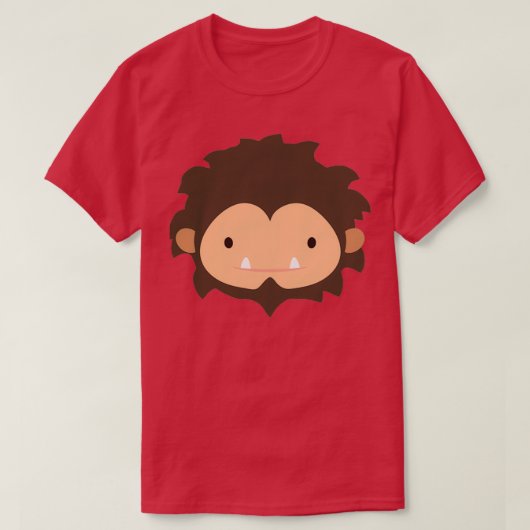 T-shirt Sasquatch Sneaky Big Head 3 (Design devant)