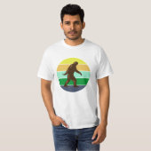 T-shirt Sasquatch vintage Sunset Bigfoot (Devant entier)