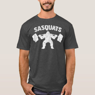 T-shirt Sasquats Bigfoot Powerlifter Sasquatch Squat Gym