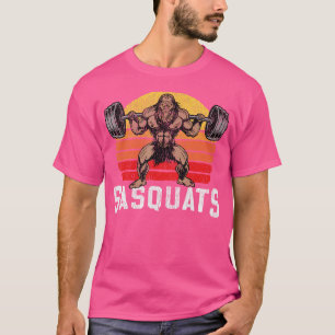 T-shirt Sasquats Jour de la Jambe Poids levant Bigfoot Squ