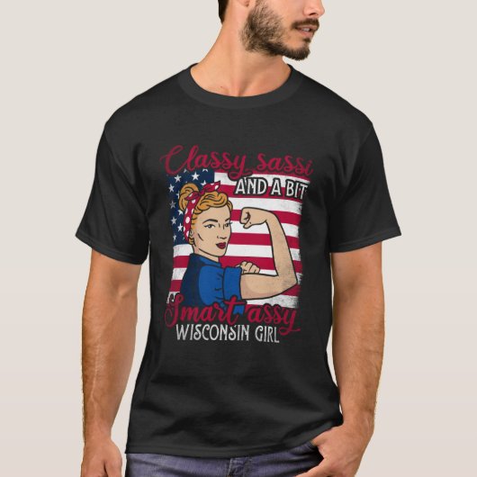 T-shirt Sassi Classique Et Une Assi Intelligente Fille Wis (Devant)