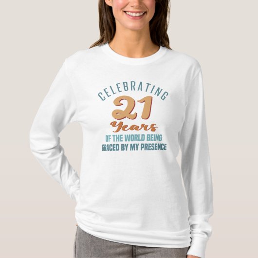 T-shirt Sassy 21e Anniversaire (Devant)