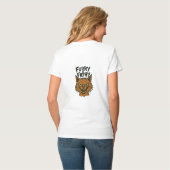 T-shirt Sassy Cat "Furry and Filthy" (Dos entier)