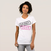 T-shirt "Sassy+Diva" (Devant entier)