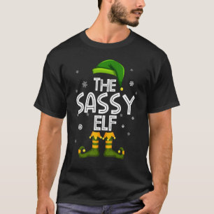 T-shirt Sassy Elf Family Party Groupe de jumelage Christma