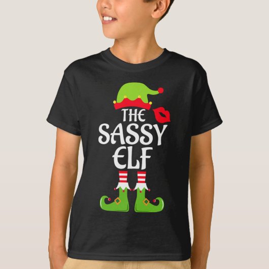 T-shirt Sassy Elf Matching Family Group Christmas Party Xm (Devant)