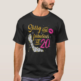 T-shirt Sassy Et Fabuleux À 20 Ans 20e Anniversaire S