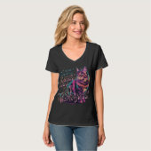 T-shirt Sassy, Flashy & Meowgical - Attitude de chat arc-e (Devant entier)