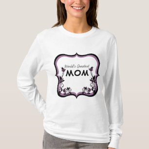T-shirt Sassy Floral World's Greatest Mom Tee