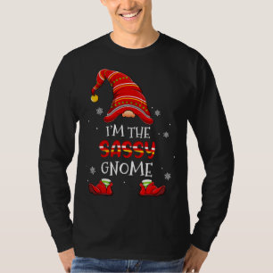 T-shirt Sassy Gnome Christmas Pajama Matching Family