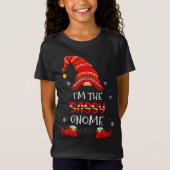T-Shirt Sassy Gnome Christmas Pajama Matching Family (Devant)