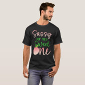 T-shirt Sassy Of The Birthday One Peach 1st Summer Fruit F (Devant entier)