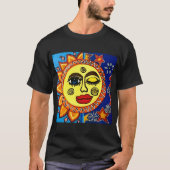 T-shirt Sassy Sun- Noir  (Devant)