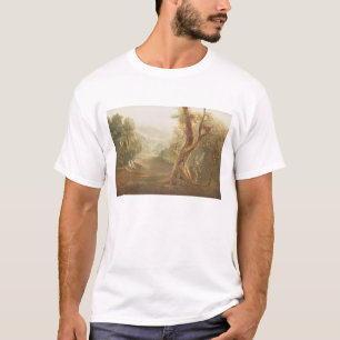 T-shirt Satan contemplant Adam et Ève dans le paradis, de
