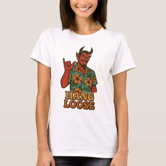 T-shirt Satan Hang Loose Hawaiian (Devant)