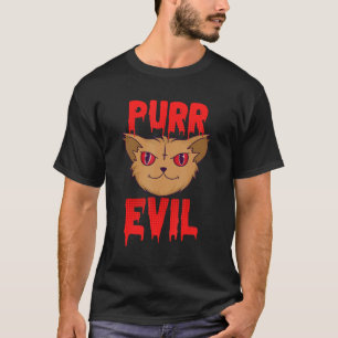 T-shirt Satan Purr Evil Lucipurr Chat