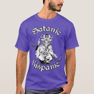 T-shirt Satanisme occulte Goth Baphomet Satanique Hispaniq