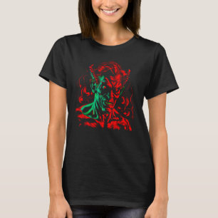 T-shirt Sataniste diable rouge démon Mammon