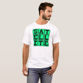 T-shirt Satellite, objet en orbite (Devant entier)